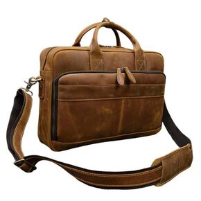 Personalized Leather Briefcase, Shoulder Bag, Handbag, Laptop Bag, Business Bag, Messenger Bag, Office Bag for Men & Women, Gift for Him