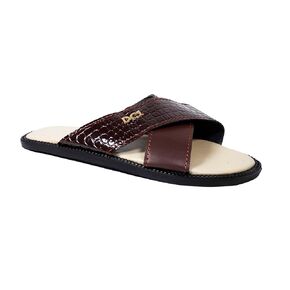 DC1 AFRICAN ETHNIC TRIBAL LEATHER MEN SLIPPERS SVI (US MEN 7)