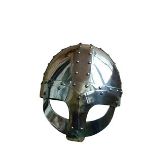 Authentic Viking Helmet for Medieval LARP, SCA, and Knightly Combat: Premium Chainmail Armor Costume Accessory, Ideal Gift for Historical Reenactors and Fantasy Enthusiasts