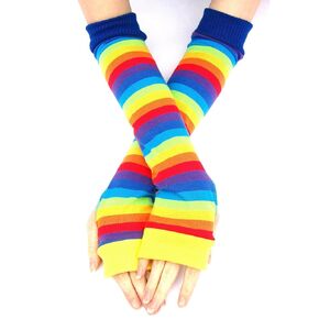 Zen Rainbow Stripes Arm Warmers Grides Gloves