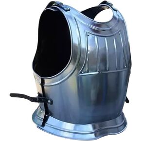 Exquisite Medieval Renaissance Gothic Breastplate in Silver | Premium Armor with Detailed Gothic Design for Historical Reenactments and Collectors