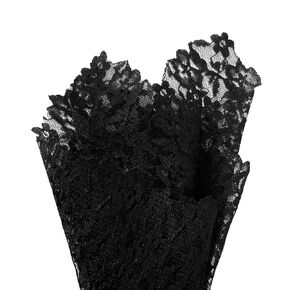 Black Lace Pocket Square, Anniversary Gift for Husband, Gifts for Him for 13th Wedding Anniversary, Lace Gifts for 13th Anniversary