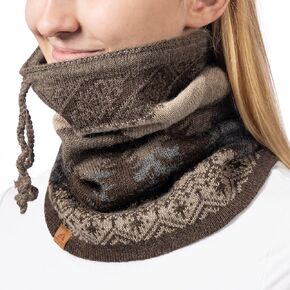 Baby Alpaca Neck Warmer, Unisex Winter Warmer Hat, Neck Gaiter Scarf
