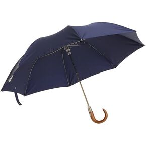 Classic Navy Blue English Telescopic Umbrella