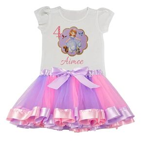 SOFIA Birthday Outfit - Personalized SOFIA Outfit - SOFIA Birthday Shirt - 1ST Birthday - KARRIE SUE'S BOUTIQUE