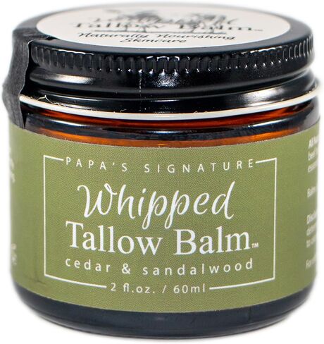 Handmade Whipped Tallow Balm, 100% Grass-fed Beef Tallow for Skin, Organic Jojoba Oil, All-Natural Tallow Face Moisturizer, Relief for Dry Skin, Eczema, Baby, All Skin Types - 2 oz (Simply Unscented) in Saudi Arabia