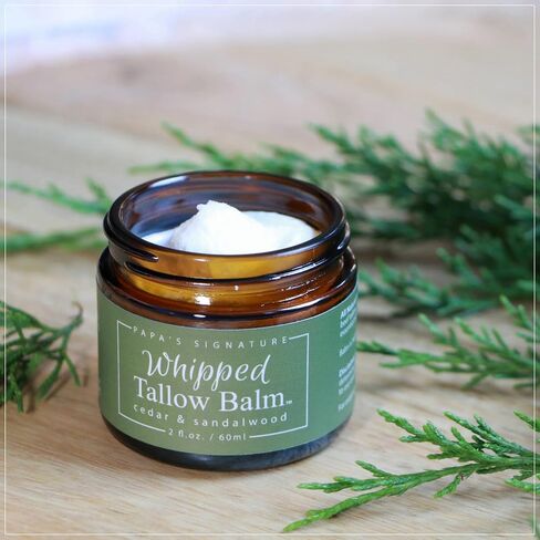 Handmade Whipped Tallow Balm, 100% Grass-fed Beef Tallow for Skin, Organic Jojoba Oil, All-Natural Tallow Face Moisturizer, Relief for Dry Skin, Eczema, Baby, All Skin Types - 2 oz (Simply Unscented) in Saudi Arabia