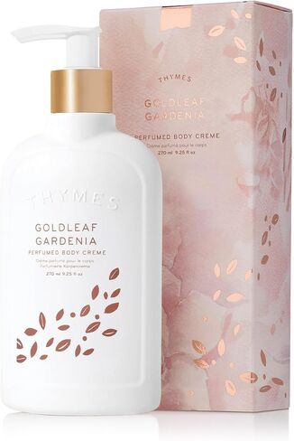 Thymes Goldleaf Gardenia Perfumed Body Crème - Moisturizing Body Cream - Shea Butter Body Lotion with Aloe Vera & Honey for Skin Care Routine - Body and Hand Lotion for Women & Men (9.25 fl oz) in Saudi Arabia