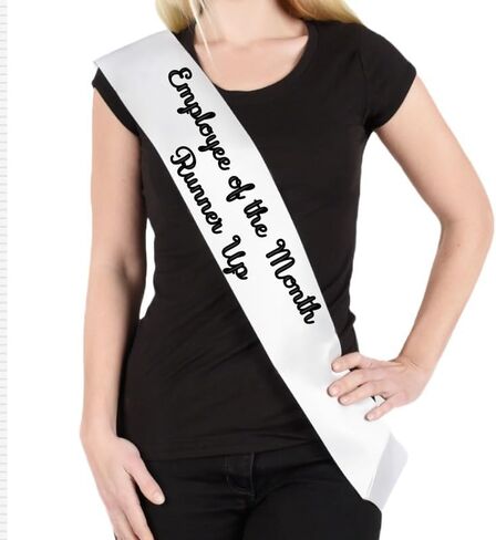 موظف في الشهر SASH - RIBBON SASH للحصول على هدايا تقدير الموظفين - موظف مثالي من إكسسوارات هدايا الشهر لأحداث التعرف على المكاتب (موظف في الشهر) in Kuwait