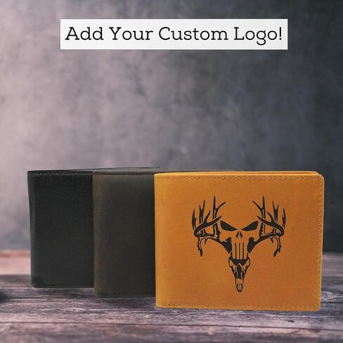 Personalized Wallet for Men, Custom RFID Leather Wallet, Engraved Genuine Leather Custom Wallet, Great Anniversary Gift For Him, Husband, Boyfriend, Men, Father, Dad, Grandpa, Wedding in Kuwait