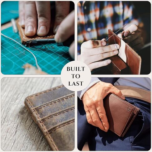 Personalized Wallet for Men, Custom RFID Leather Wallet, Engraved Genuine Leather Custom Wallet, Great Anniversary Gift For Him, Husband, Boyfriend, Men, Father, Dad, Grandpa, Wedding in Kuwait