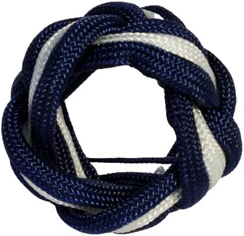 Neckerchief شريحة Woggle للكشافة Paracord Turks Head Knot Red Blue بواسطة عقدة بسرعة (أبيض أبيض أحمر) in Saudi Arabia