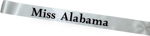Miss Chose your State across the body pageant sash with adjustable pin closure (Miss Georgia) in Saudi Arabia