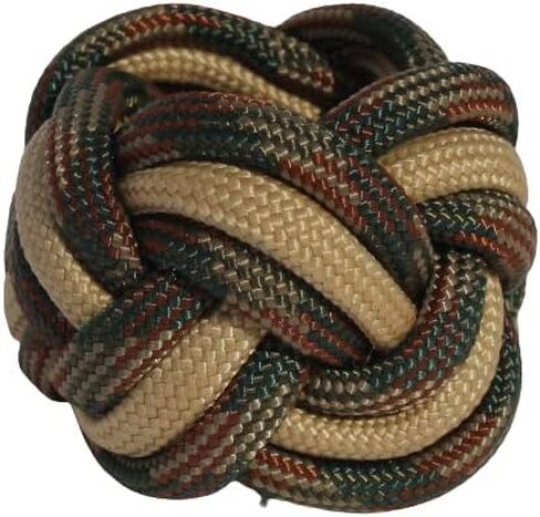 Neckerchief Slide Woggle for Scouts Paracord Turks Head Knot Camoflauge by KNOTS SO FAST (Camo Tan) in Kuwait