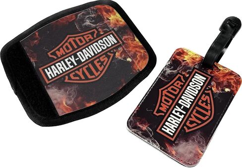 Luggage Handle Wrap and Tag (H-D Orange/Black) in Saudi Arabia