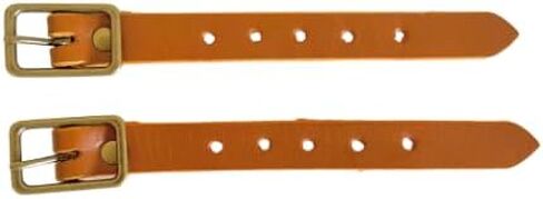 Kilt Extenders Light Brown Leather Antique Brass Buckle (3/4 inch, 2pc.) in Saudi Arabia