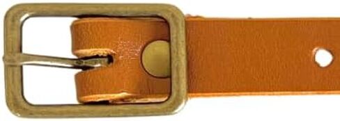 Kilt Extenders Light Brown Leather Antique Brass Buckle (3/4 inch, 2pc.) in Saudi Arabia