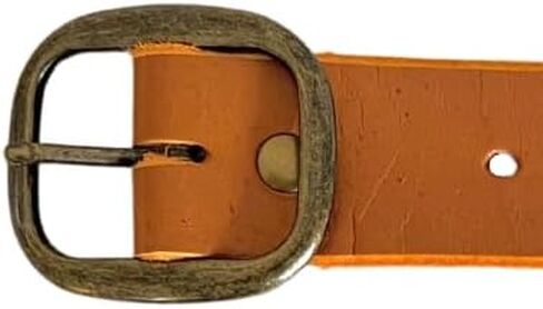 Kilt Extenders Light Brown Leather Antique Brass Buckle (3/4 inch, 2pc.) in Saudi Arabia