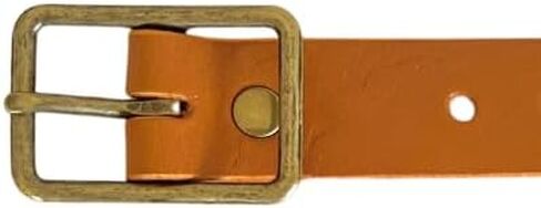 Kilt Extenders Light Brown Leather Antique Brass Buckle (3/4 inch, 2pc.) in Saudi Arabia