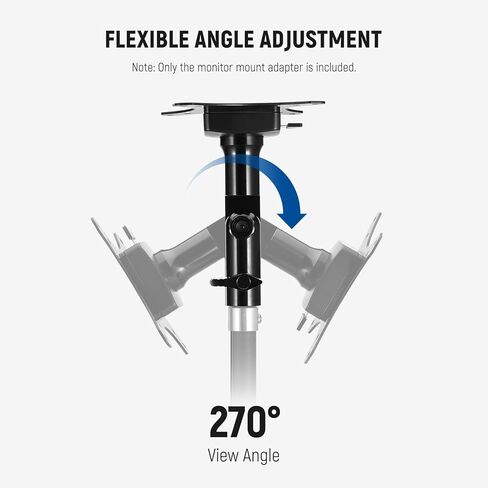 NEEWER VESA Monitor Mount Adapter with Arca Type Quick Release, 360° Rotatable Ball Head, M4 Screw & 5/8" Receiver Light Stand Adapter for TV Screen, Field Monitor, C Stand, Max Load: 44lb/20kg, MA016 in Saudi Arabia