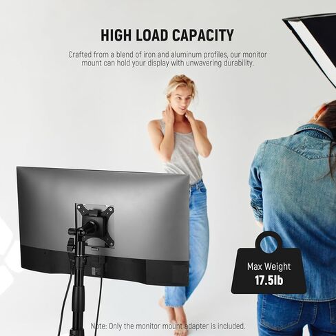 NEEWER VESA Monitor Mount Adapter with Arca Type Quick Release, 360° Rotatable Ball Head, M4 Screw & 5/8" Receiver Light Stand Adapter for TV Screen, Field Monitor, C Stand, Max Load: 44lb/20kg, MA016 in Saudi Arabia