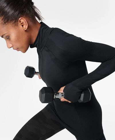 Sweaty Betty Women's Athlete Seamless Half Zip Long Sleeve Top in Saudi Arabia