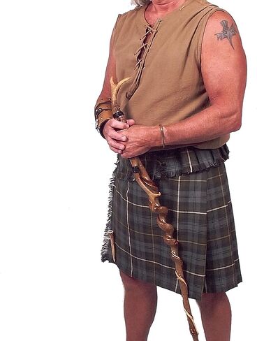 Scottish Tartan Phillabeg Kilt - Homespun Poly/Wool Blend - Authentic Highland Wear (U.S. Army) in Kuwait