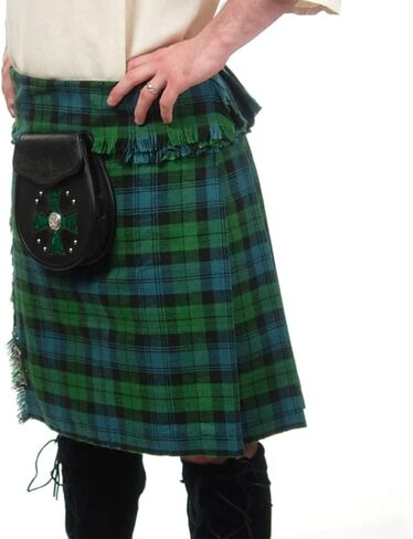 Scottish Tartan Phillabeg Kilt - Homespun Poly/Wool Blend - Authentic Highland Wear (U.S. Army) in Kuwait