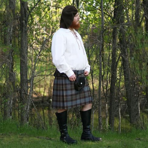 Scottish Tartan Phillabeg Kilt - Homespun Poly/Wool Blend - Authentic Highland Wear (U.S. Army) in Kuwait