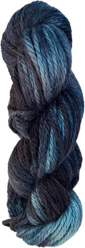 Artisan Yarns: Hand Dyed, Baby Alpaca Yarn, Hand Painted: Aurora NL-Zeta, Heavy Worsted or Chunky Weight, 100 Grams, 102 Yards, 100% Baby Alpaca in Saudi Arabia