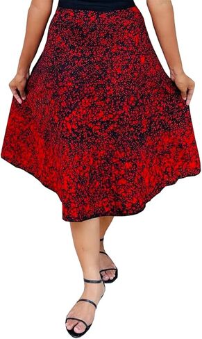 100% Cotton handmade quality Sri Lankan Wax Batik Wrap Around Skirt for Women (Black & White) in Saudi Arabia