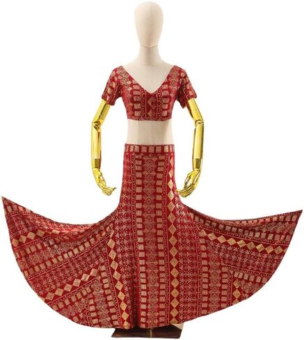Muslim women's festival fashion dance dress ballet performance dress (Black silver) in Saudi Arabia