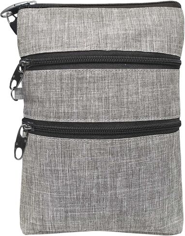 Nupouch Anti-theft 3 Zipper Crossbody Detachable Strap Credit Card Holder in Kuwait