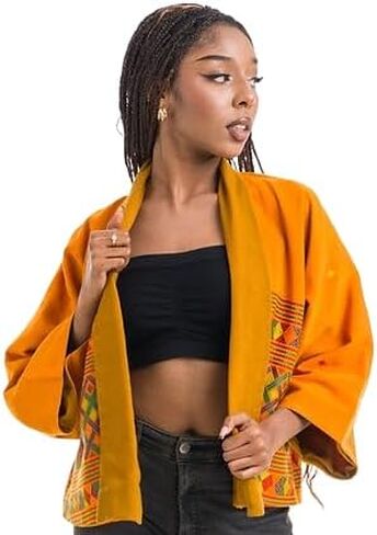 Mustard Friday by Iyana Ki ~ Cardigan w/Silk Embroidery in Saudi Arabia