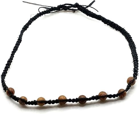 Reggae Necklace Hemp Choker for Men Women Teen Girls Tie On Adjustable Handmade Beach Hemp Jewelry in Saudi Arabia