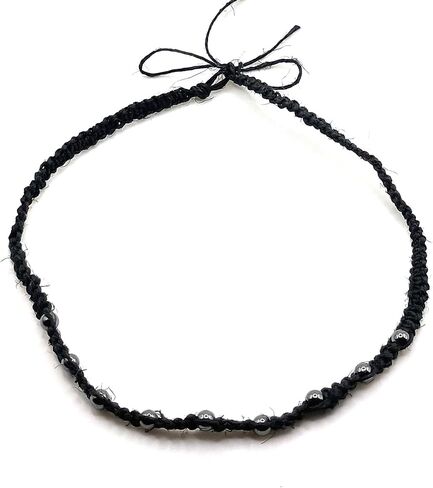 Reggae Necklace Hemp Choker for Men Women Teen Girls Tie On Adjustable Handmade Beach Hemp Jewelry in Saudi Arabia