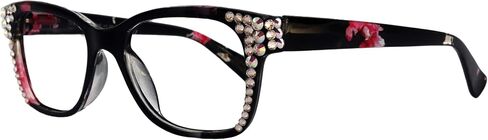 آزول ، (بلينغ) نظارات القراءة 4 نساء W (Clear N AB) بلورات أوروبية حقيقية. +1.5 ..+5 NY Fifth Avenue (+1.00) in Saudi Arabia