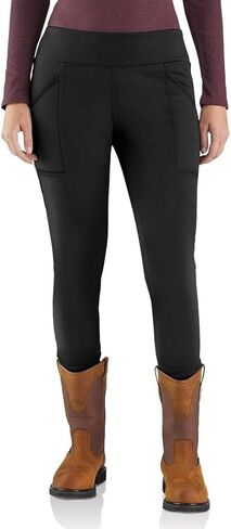 Carhartt Women's Force Fitted Heavyweight Lined Legging, Black, Small in Saudi Arabia
