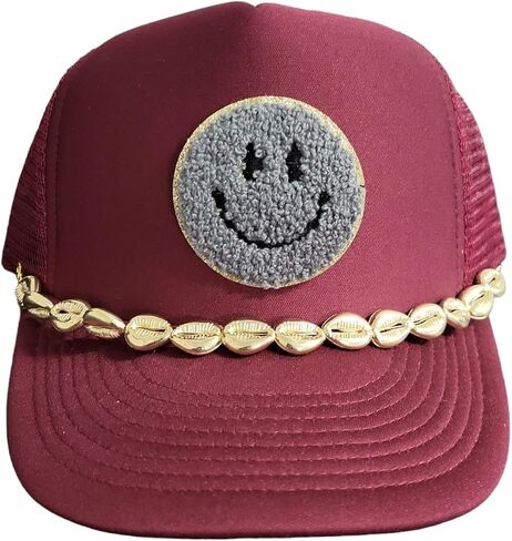 Trucker Hat Chain hat bar hat bar party supplies gold chain 4th july christmas rhinestone wedding bride (Black Chain) in Saudi Arabia