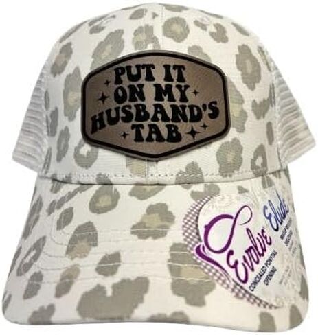 Funny Put It On My Husbands Tab Pony Tail Hat, Adjustable Lepoard Women - Put It On My, Cowboy, Girl Dad, Womens Hat in Saudi Arabia