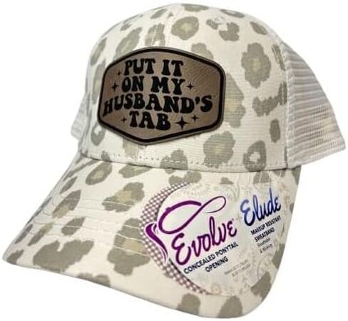 Funny Put It On My Husbands Tab Pony Tail Hat, Adjustable Lepoard Women - Put It On My, Cowboy, Girl Dad, Womens Hat in Saudi Arabia