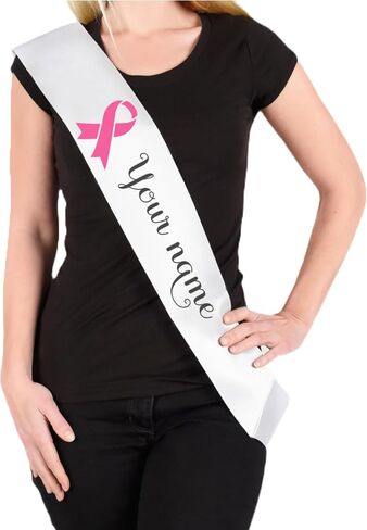 Breast Cancer Awareness Survivor Sash for Women - Custom Sash for Cancer Survivors (Warrior Sash) in Saudi Arabia