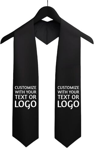 Custom Graduation Stole - Personalized Military Sash for US Marine Corps Commencement Ceremony, Tailor-Made Keepsake Stole to Celebrate Achievement of Marines Grad (Red) in Kuwait