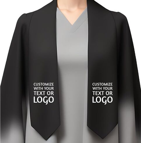 Custom Graduation Stole - Personalized Military Sash for US Marine Corps Commencement Ceremony, Tailor-Made Keepsake Stole to Celebrate Achievement of Marines Grad (Red) in Kuwait