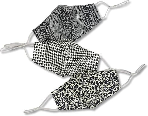Three Pack of Reusable Face Masks - Super Soft Face Mask Made with Breathable Cotton, Adjustable Mask, Washable Cloth Mask - Adult Face Masks For Women and Men - Fabric Mask, 100% Cotton Mask in Saudi Arabia