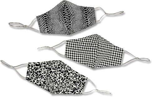 Three Pack of Reusable Face Masks - Super Soft Face Mask Made with Breathable Cotton, Adjustable Mask, Washable Cloth Mask - Adult Face Masks For Women and Men - Fabric Mask, 100% Cotton Mask in Saudi Arabia