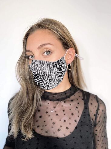 Three Pack of Reusable Face Masks - Super Soft Face Mask Made with Breathable Cotton, Adjustable Mask, Washable Cloth Mask - Adult Face Masks For Women and Men - Fabric Mask, 100% Cotton Mask in Saudi Arabia