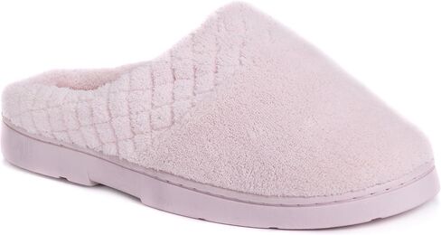 MUK LUKS womens Women's Micro Chenille Clog Slipper, Blue, X-Large US in Saudi Arabia