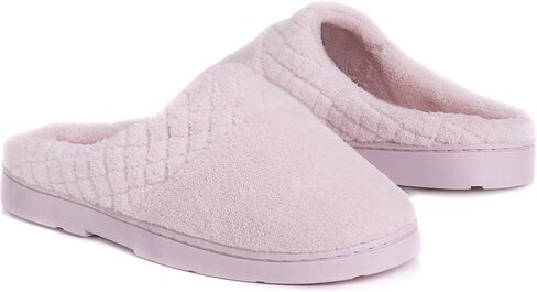 MUK LUKS womens Women's Micro Chenille Clog Slipper, Blue, X-Large US in Saudi Arabia