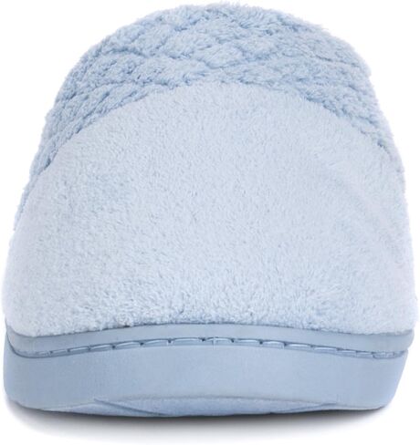 MUK LUKS womens Women's Micro Chenille Clog Slipper, Blue, X-Large US in Saudi Arabia
